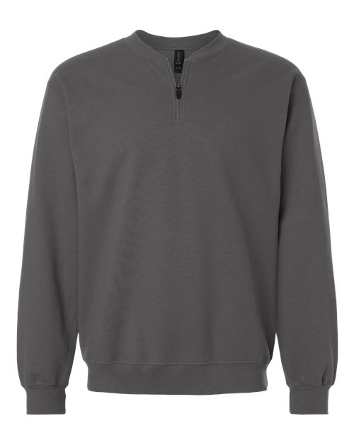 Sweat-shirt unisexe Softstyle® mi-épais à fermeture éclair 1/4