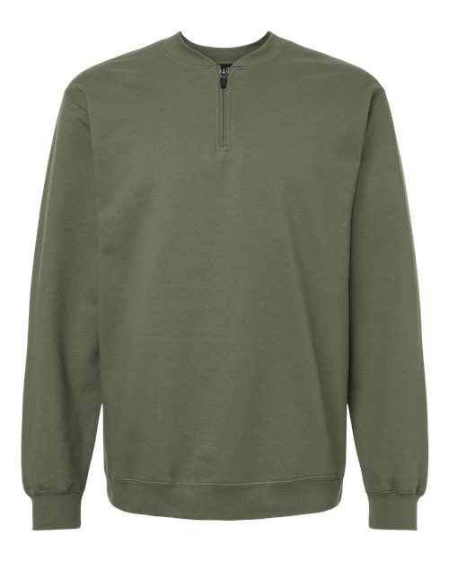 Sweat-shirt unisexe Softstyle® mi-épais à fermeture éclair 1/4