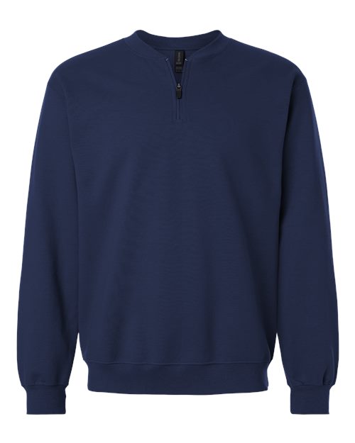 Sweat-shirt unisexe Softstyle® mi-épais à fermeture éclair 1/4