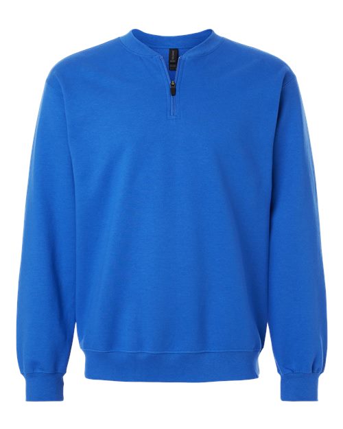 Sweat-shirt unisexe Softstyle® mi-épais à fermeture éclair 1/4
