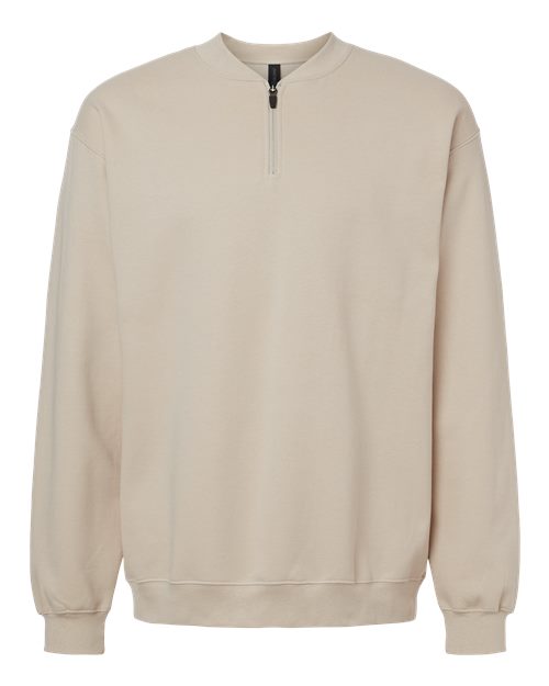 Sweat-shirt unisexe Softstyle® mi-épais à fermeture éclair 1/4