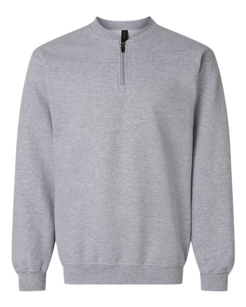 Sweat-shirt unisexe Softstyle® mi-épais à fermeture éclair 1/4