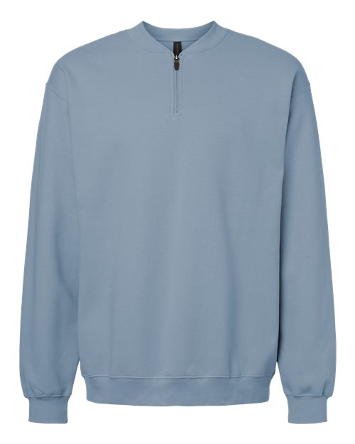 Sweat-shirt unisexe Softstyle® mi-épais à fermeture éclair 1/4