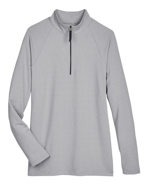 Women's CrownLux Performance® Clubhouse Micro-Stripe Quarter-Zip Pullover