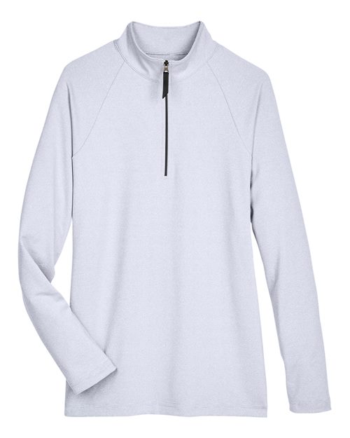 Women's CrownLux Performance® Clubhouse Micro-Stripe Quarter-Zip Pullover