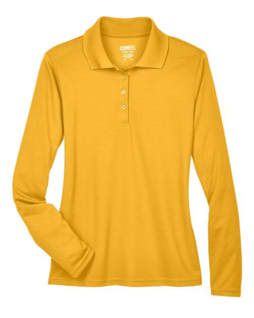 Polo piqué à manches longues Pinnacle Performance pour femme