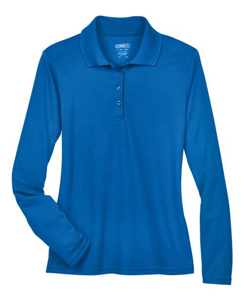 Polo piqué à manches longues Pinnacle Performance pour femme