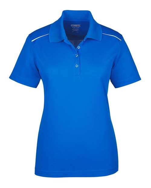 Women's Radiant Performance Piqué Polo with Reflective Piping