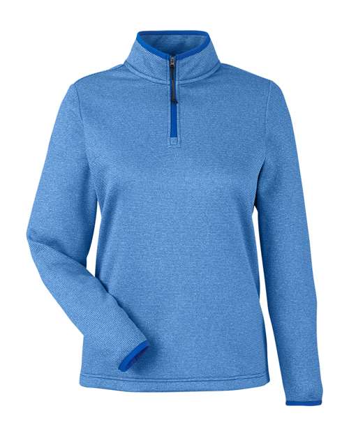 Women's Venture Heathered Stripe Quarter-Zip Pullover