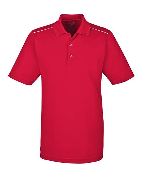 Men's Radiant Performance Piqué Polo with Reflective Piping