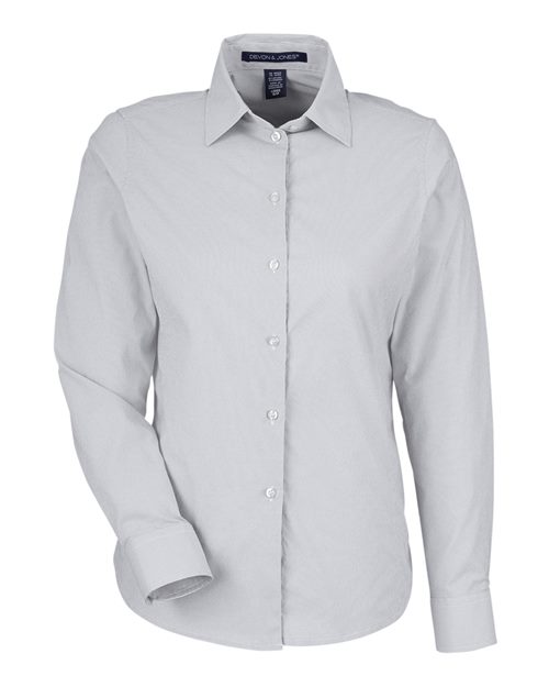 Chemise à micro-rayures CrownLux Performance® pour femme