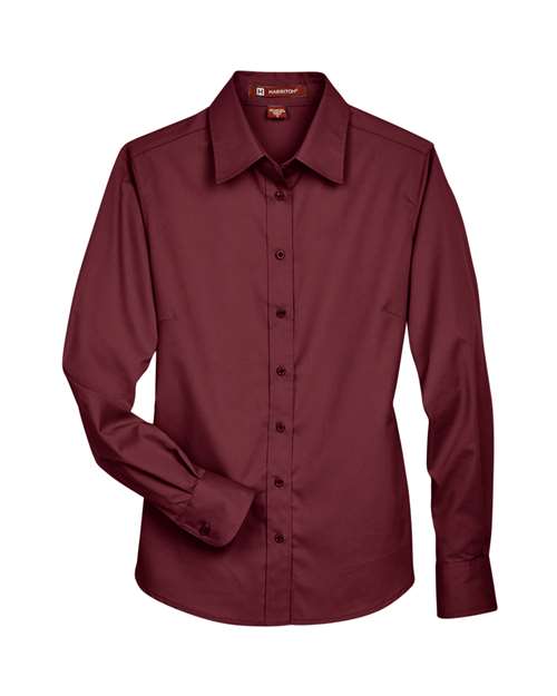 Women's Easy Blend™ Long Sleeve Twill Dress Shirt with Stain-Release