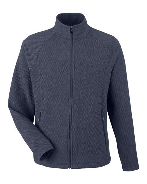 Sweat à capuche texturé Spirit pour homme avec fermeture éclair intégrale