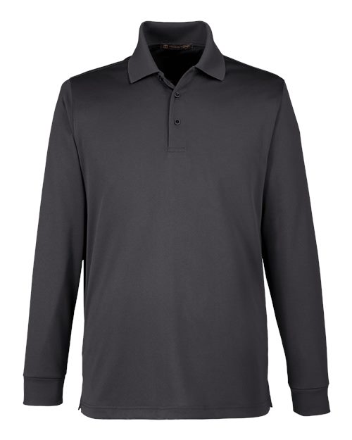 Polo Advantage à manches longues pour homme, coupe grande taille, avec protection anti-accrocs Plus IL