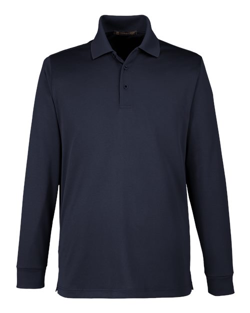 Polo Advantage à manches longues pour homme, coupe grande taille, avec protection anti-accrocs Plus IL