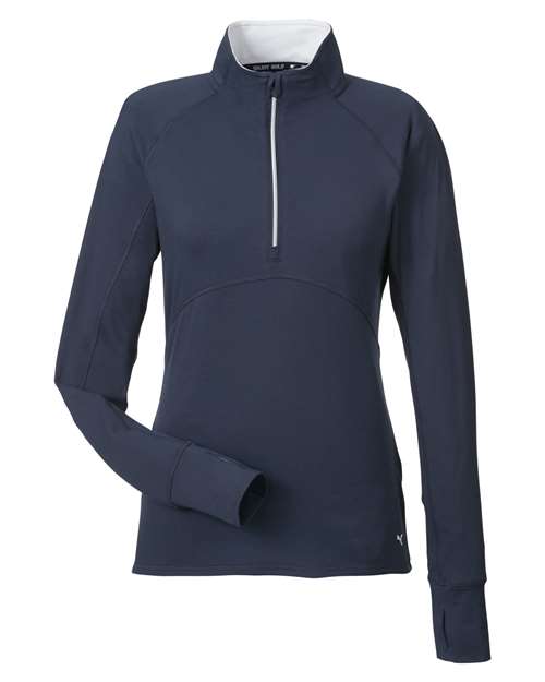 Pull de golf Gamer à quart de zip pour femme