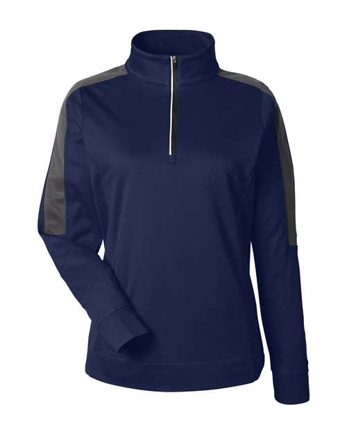 Pull à fermeture éclair quart de tour en maille colorblock Market Snag Protect pour femme