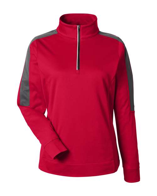 Pull à fermeture éclair quart de tour en maille colorblock Market Snag Protect pour femme