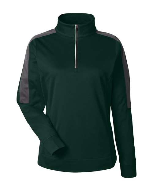 Pull à fermeture éclair quart de tour en maille colorblock Market Snag Protect pour femme
