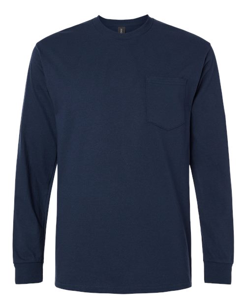Men's Ultra Cotton® Long Sleeve Pocket T-Shirt