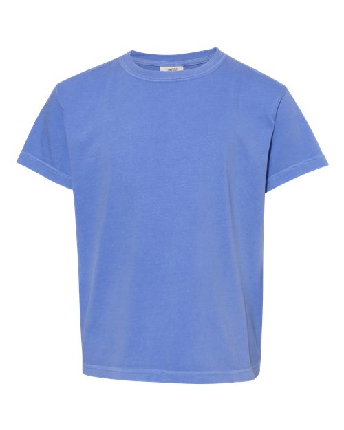 T-shirt épais teint en pièce pour jeunes