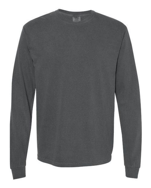 T-shirt à manches longues épais teint en pièce