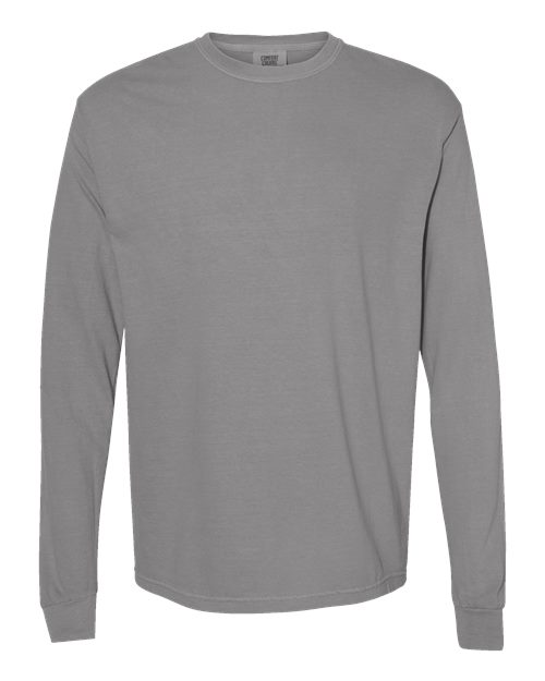 T-shirt à manches longues épais teint en pièce