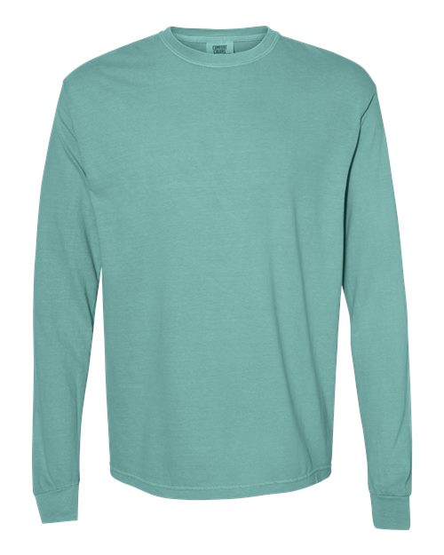 T-shirt à manches longues épais teint en pièce