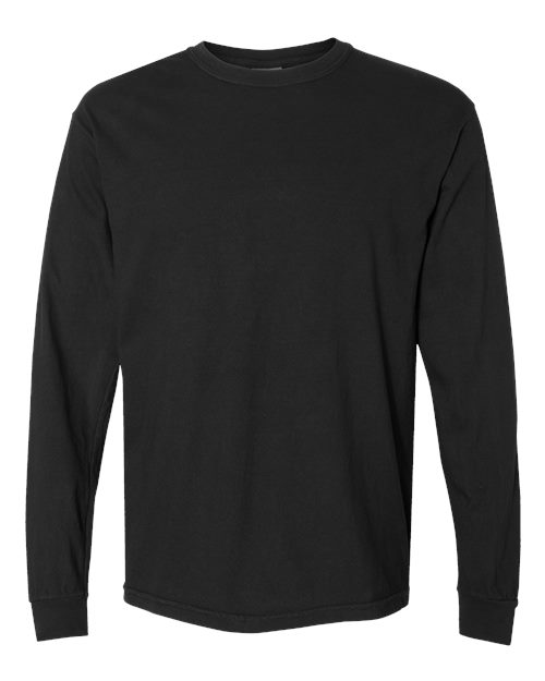 T-shirt à manches longues épais teint en pièce