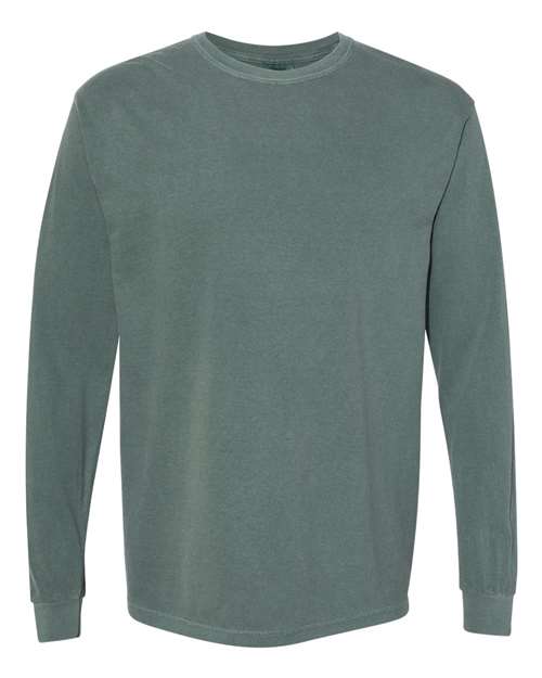 T-shirt à manches longues épais teint en pièce