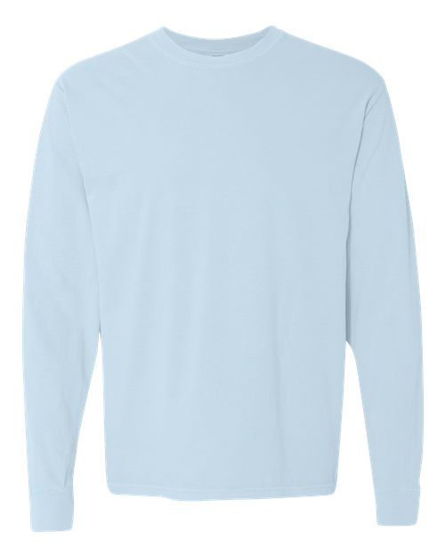 T-shirt à manches longues épais teint en pièce