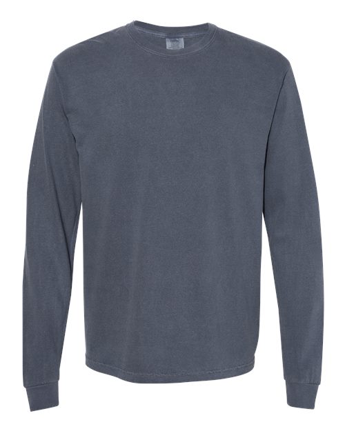 T-shirt à manches longues épais teint en pièce