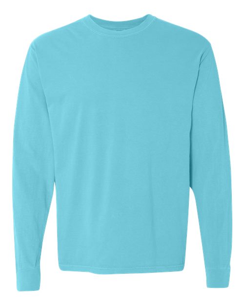 T-shirt à manches longues épais teint en pièce