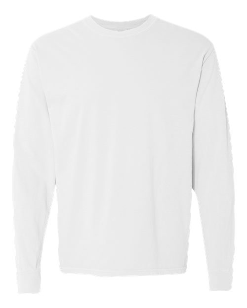 T-shirt à manches longues épais teint en pièce