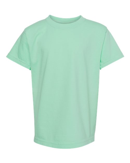 T-shirt épais teint en pièce pour jeunes