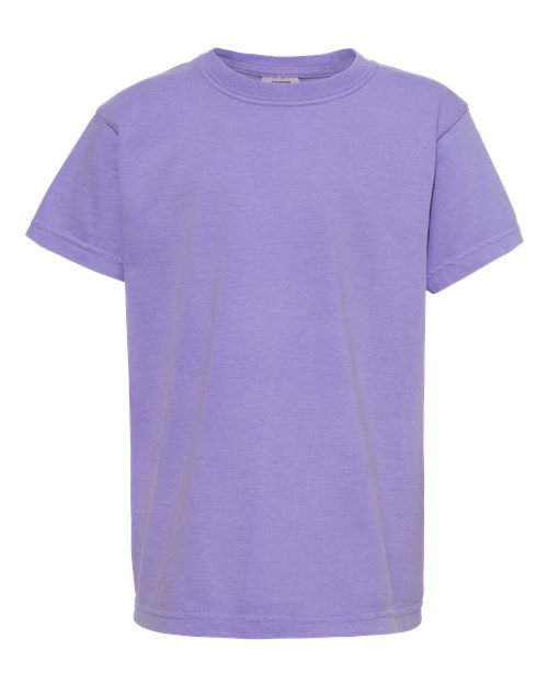 T-shirt épais teint en pièce pour jeunes