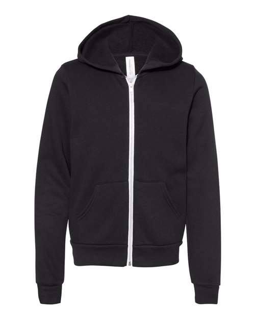 Sweat à capuche zippé en polaire éponge pour jeunes