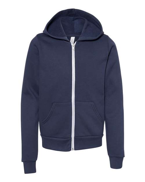 Sweat à capuche zippé en polaire éponge pour jeunes