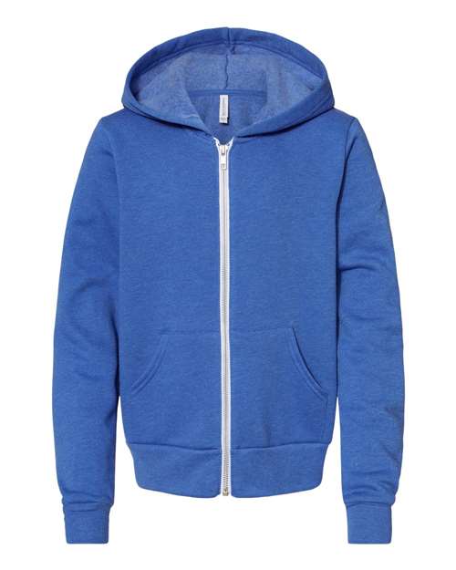 Sweat à capuche zippé en polaire éponge pour jeunes