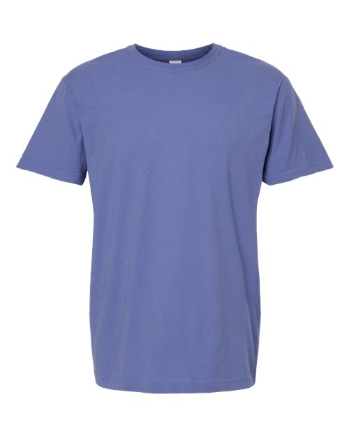 T-shirt unisexe vintage teint en pièce