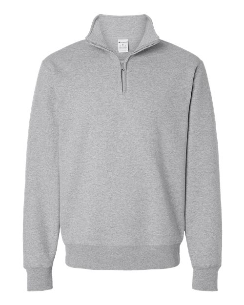 Pull unisexe Powerblend® à fermeture éclair quart de tour