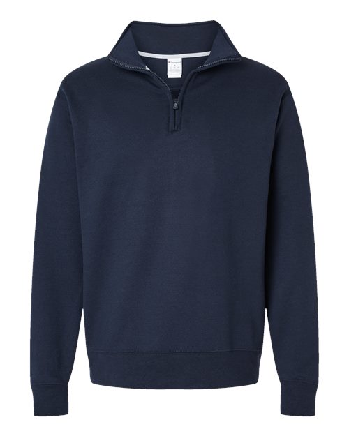 Pull unisexe Powerblend® à fermeture éclair quart de tour