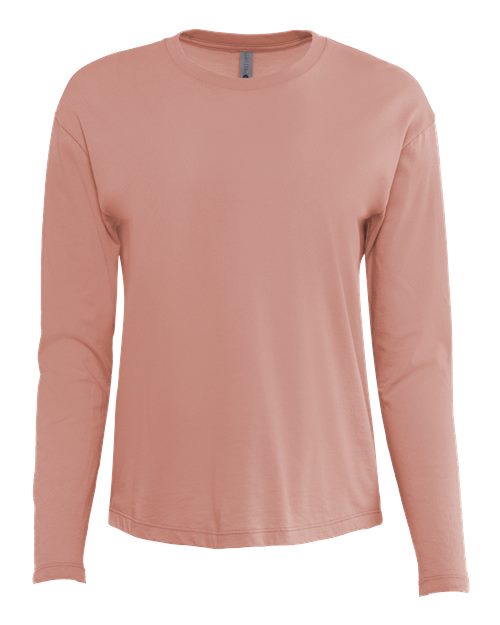 T-shirt décontracté à manches longues en coton pour femme