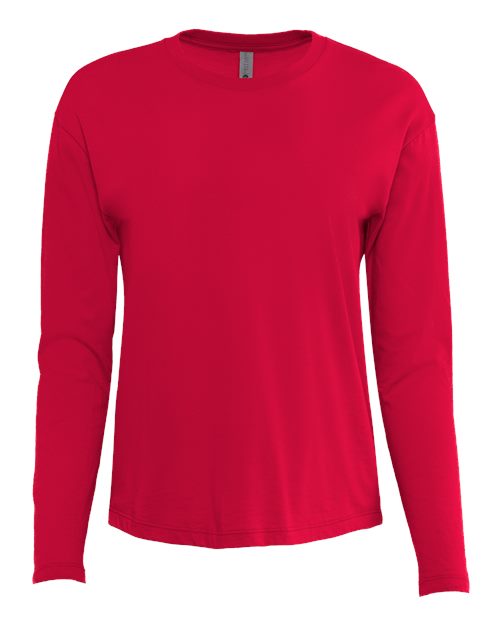 T-shirt décontracté à manches longues en coton pour femme
