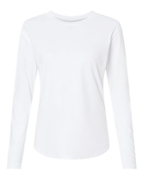 T-shirt décontracté à manches longues en coton pour femme