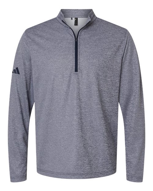 Pull zippé quart de tour teint par sections pour homme