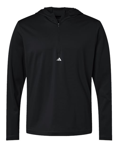 Pull à capuche léger et performant à quart de zip pour homme