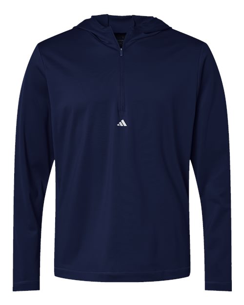 Pull à capuche léger et performant à quart de zip pour homme