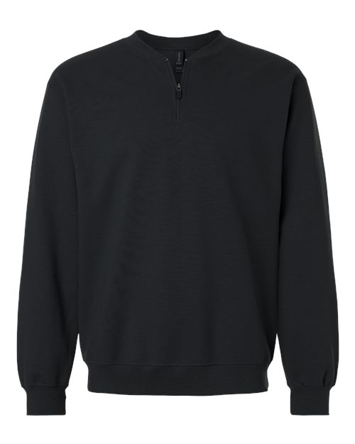 Sweat-shirt unisexe Softstyle® mi-épais à fermeture éclair 1/4