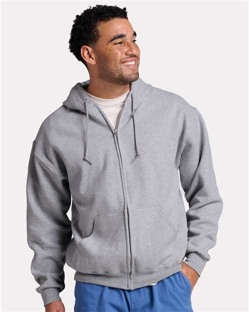 Sweat-shirt à capuche unisexe robuste entièrement zippé